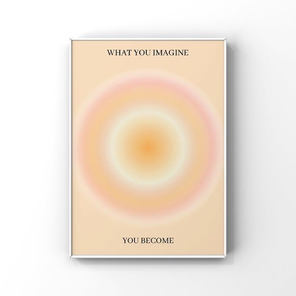 Aura Poster 3 Piece Wall Art, Aura Energy Spiritual Gradient Print, Y2K Decor - Picture 4 of 7